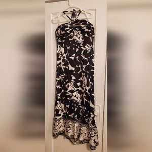 White House Black Market Silk Maxi Dress